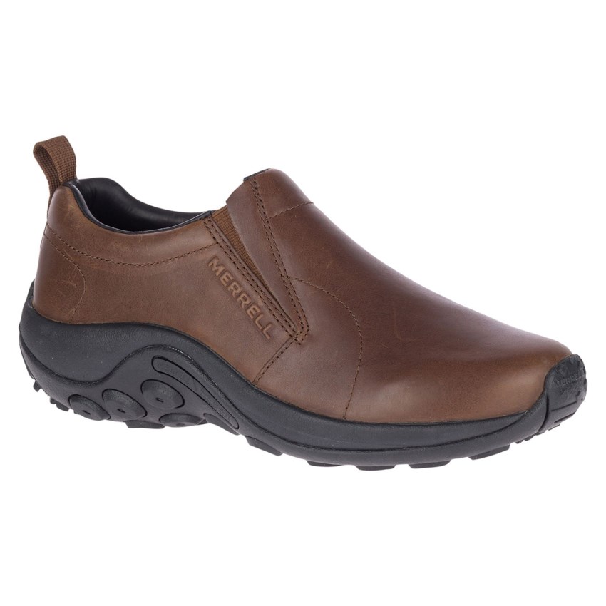 Chaussure Casual Merrell Jungle Moc Leather 2 Marron Foncé Homme | O.E.KBXR